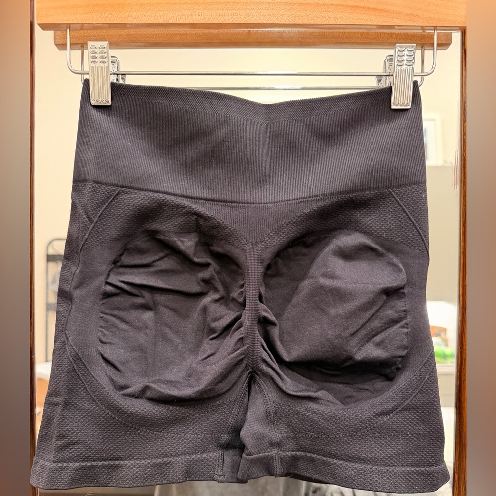 Women's Black High-Waisted Shorts